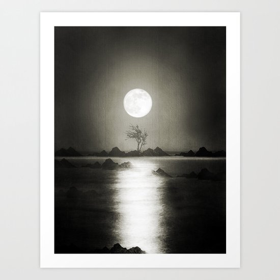 When the moon speaks (part III) Art Print