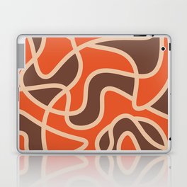 Messy Scribble Texture Background - Flame and Coffee Laptop Skin