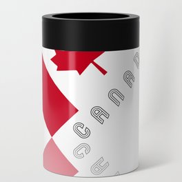 Elegant Maple Leaf Canadian Flag Can Cooler