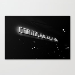 Capitalism Kills Love, Berlin Canvas Print