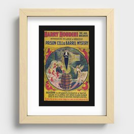 Original Harry Houdini Poster (Prison Breaker) Recessed Framed Print