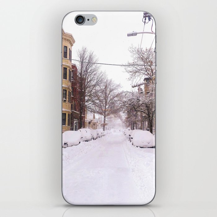 Snow in Boston iPhone Skin