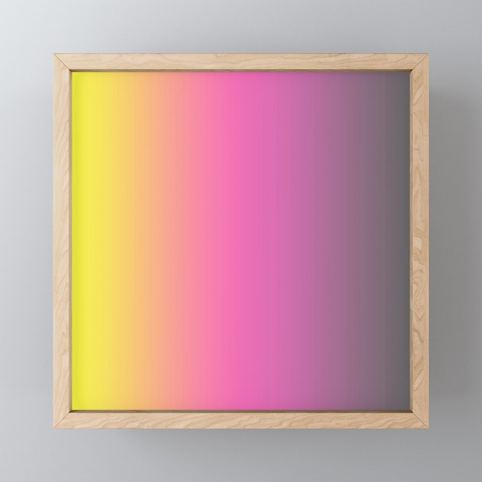 Color Gradient Spring Framed Mini Art Print
