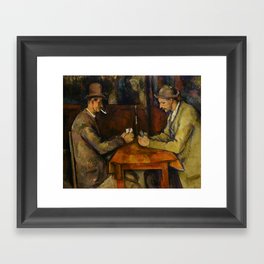 Paul Cézanne The Card Players (1895) Framed Art Print