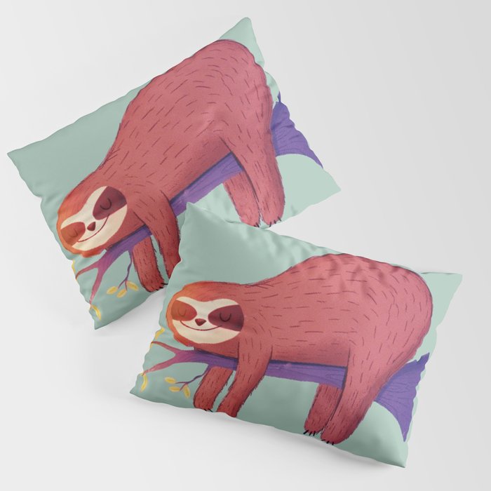 Lazy Sloth Chill day Pillow Sham