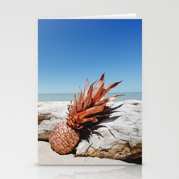 Rose Gold Pineapple Awesome Stationery Cards