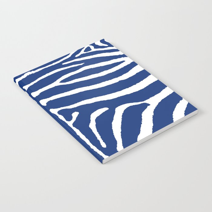 Zebra Wild Animal Print 267 Blue Notebook