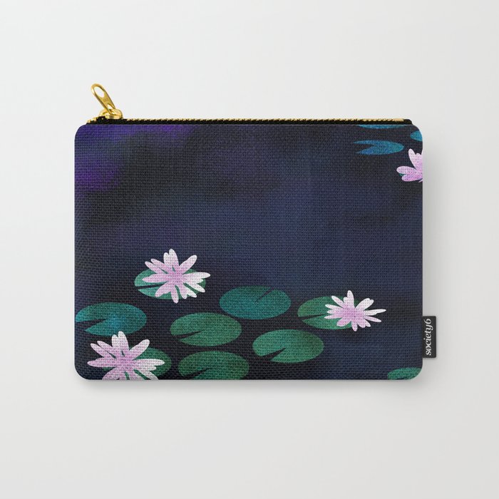 Water Lilies Carry-All Pouch