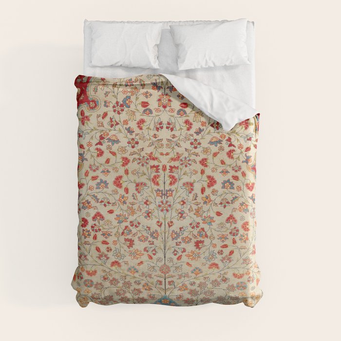 Kashan Central Persian Rug Print Duvet Cover by Vicky BragoMitchell