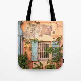 Rustic Wall in Marseille's Old Town Tote Bag