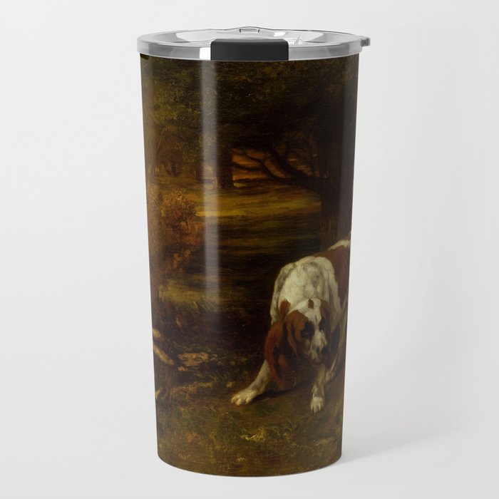 Hunting Dogs with Dead Hare,1857 Travel Mug