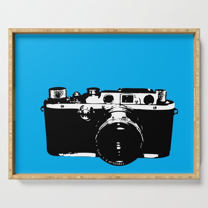 Leica in Blue Serving Tray