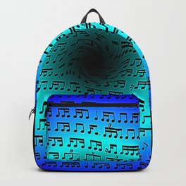 Rhythm Portal Backpack | Digital, Rhythm, Drummer, Fantasy, Abstract, Music, Blues, Musician, Sci-Fi, Dougnut 