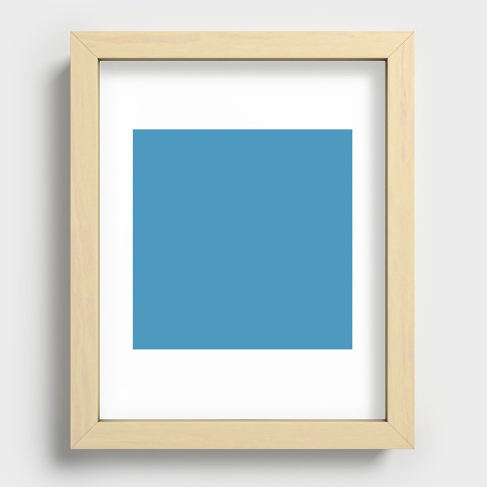 Tempest Blue Recessed Framed Print