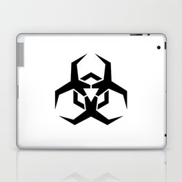 Malware Hazard Symbol in Black. Laptop Skin