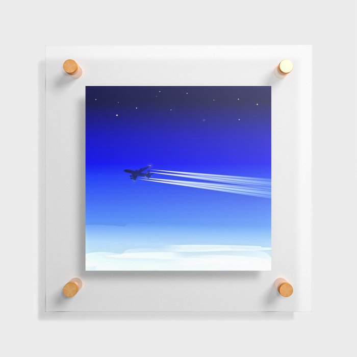 A Jet Heading Home. Floating Acrylic Print