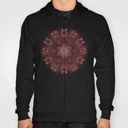 Red Ornate Pattern with 3D effect Hoody