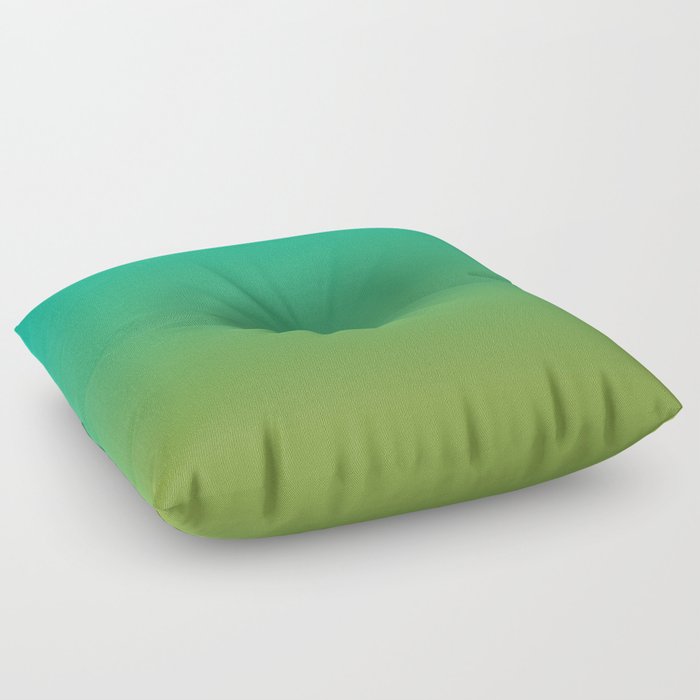 GREEN SHADES OMBRE PATTERN  Floor Pillow