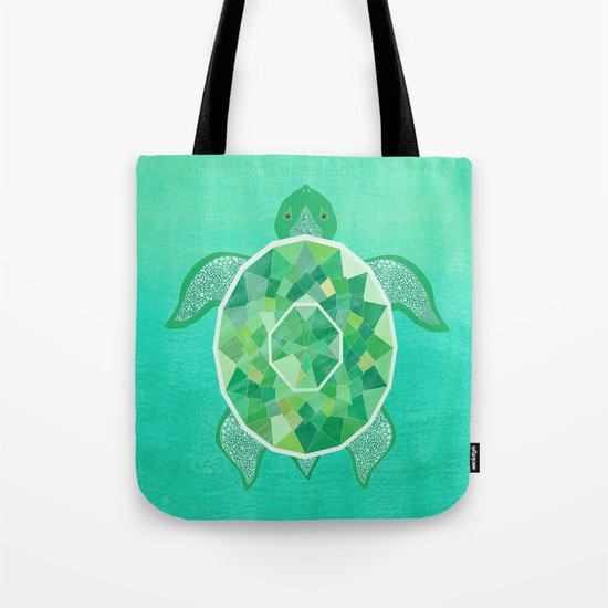 Turtle - Emerald Tote Bag