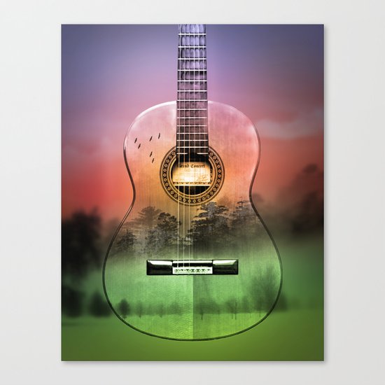GUITAR MUSIC Canvas Print