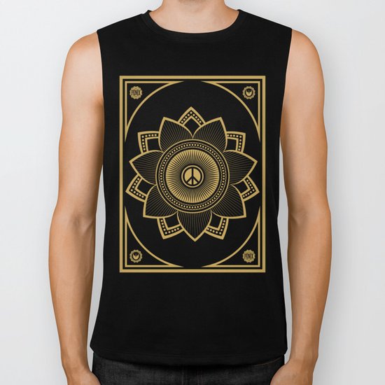 Peace Lotus Biker Tank