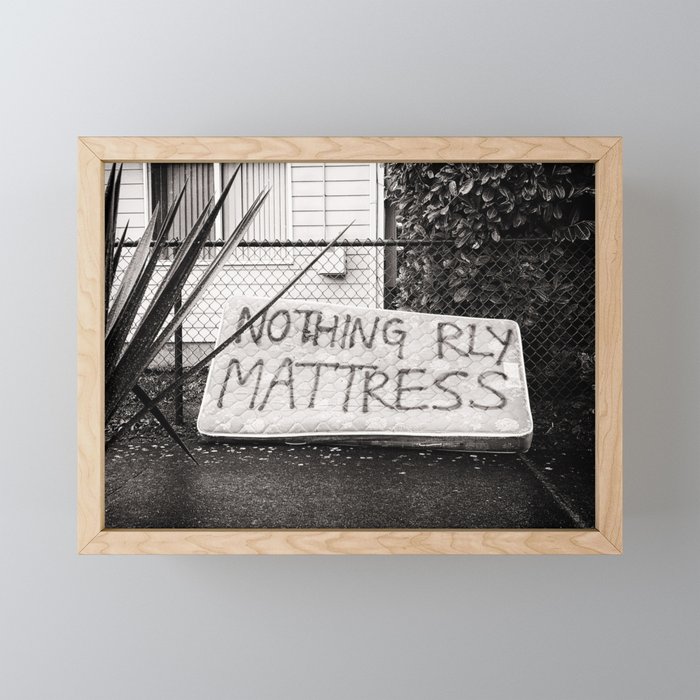 /// what really matters Framed Mini Art Print