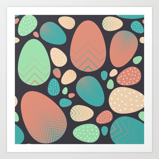 Easter Eggs Art Print
