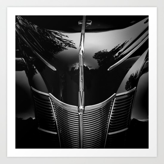 Vintage Ford Bonnet Art Print