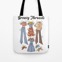 Groovy Threads Tote Bag
