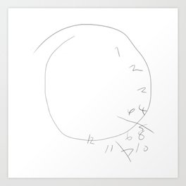 Hannibal - Will Graham Clock Drawing Art Print