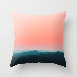 Early morning layers Throw Pillow