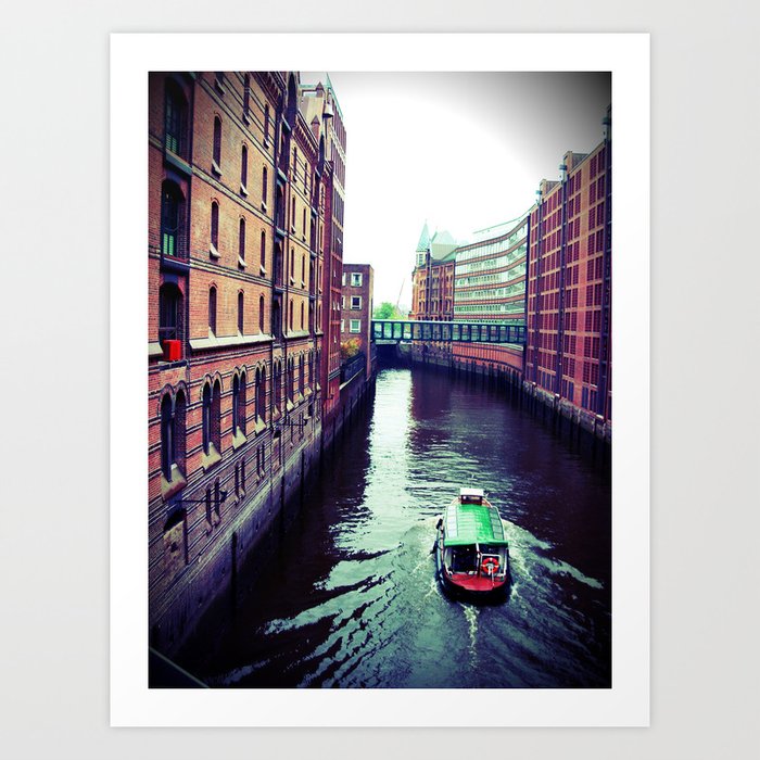 Hamburg or Venice? Art Print by Christine aka stine1 
