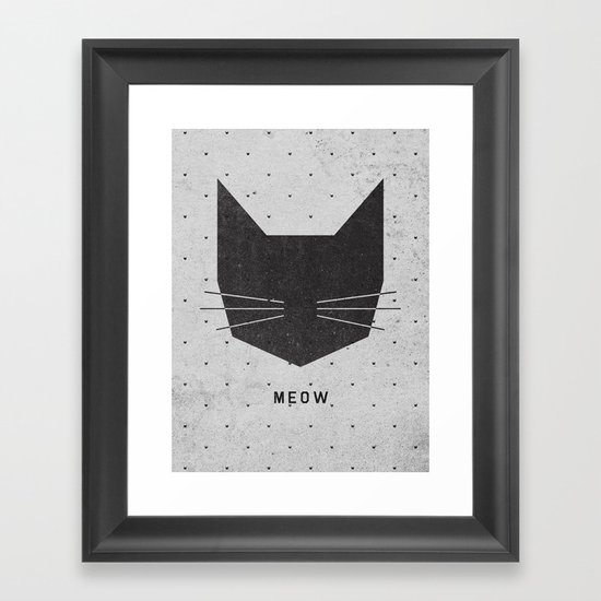 MEOW Framed Art Print