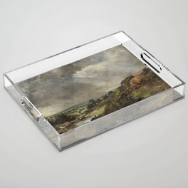 John Constable vintage painting Acrylic Tray