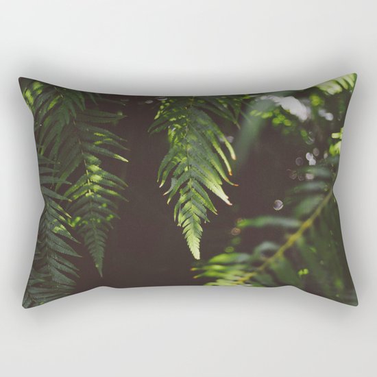Ferns of Emerald Rectangular Pillow
