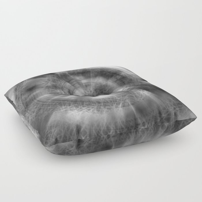 Sound - 36 (spiral of time abstract) Floor Pillow