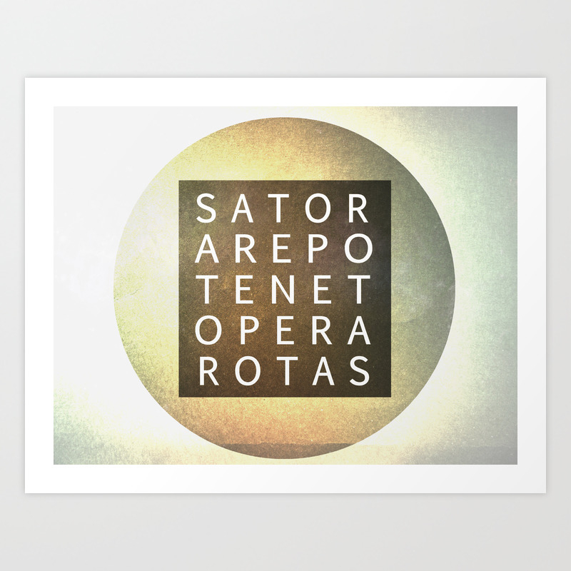 Sator Square Art Print By Nickargyle Society6