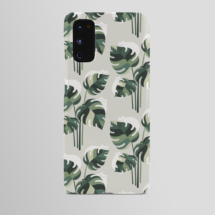 Cat and Plant 11 Pattern Android Case