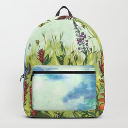 Sapphorica Creations- Woodland + Wildflower- Wildflower Field  Backpack