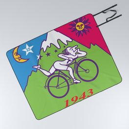 Albert Hofmann Bicycle Day LSD 1943 Picnic Blanket