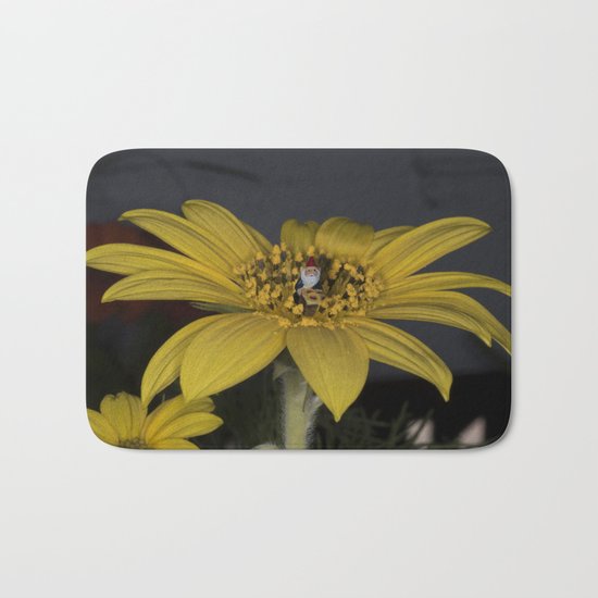 Gnome Flower Harvest Bath Mat