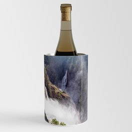 Wild waterfall in abstract Wine Chiller