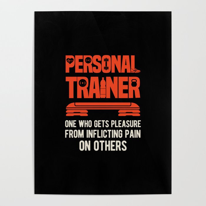 Funny Personal Trainer Poster