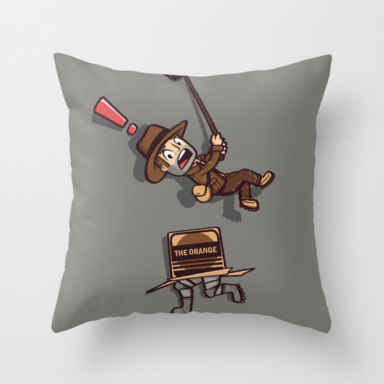 Snaaaaake! Throw Pillow