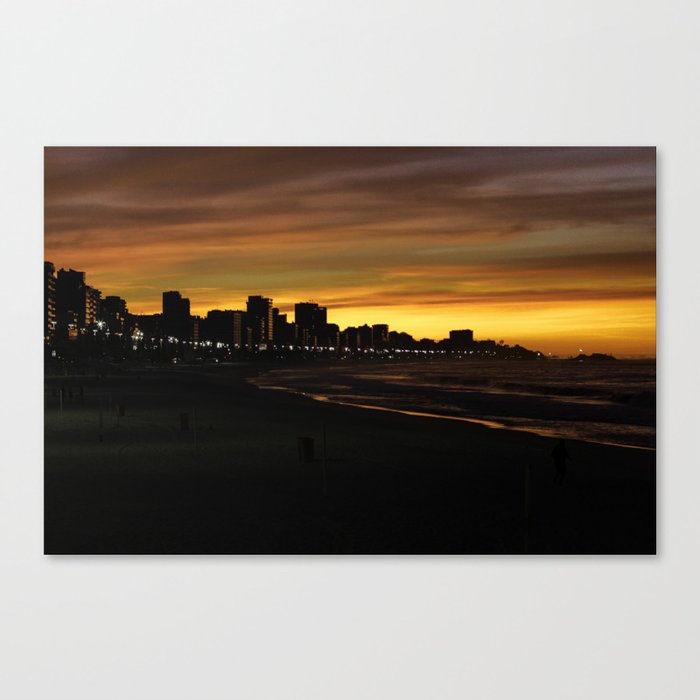 Sunrise at Leblon - Rio de Janeiro - Brazil Canvas Print