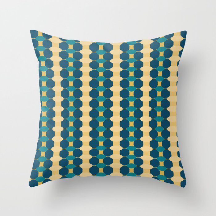 Abstract Geometric Artwork 03 Color 02 tropical  Throw Pillow
