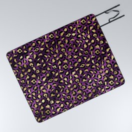 Purple / Lavender Leopard Print // Leopard Prints On Me Picnic Blanket