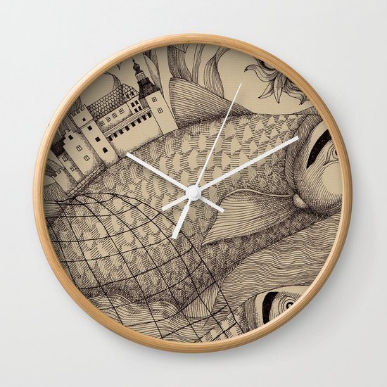 The Golden Fish (1) Wall Clock
