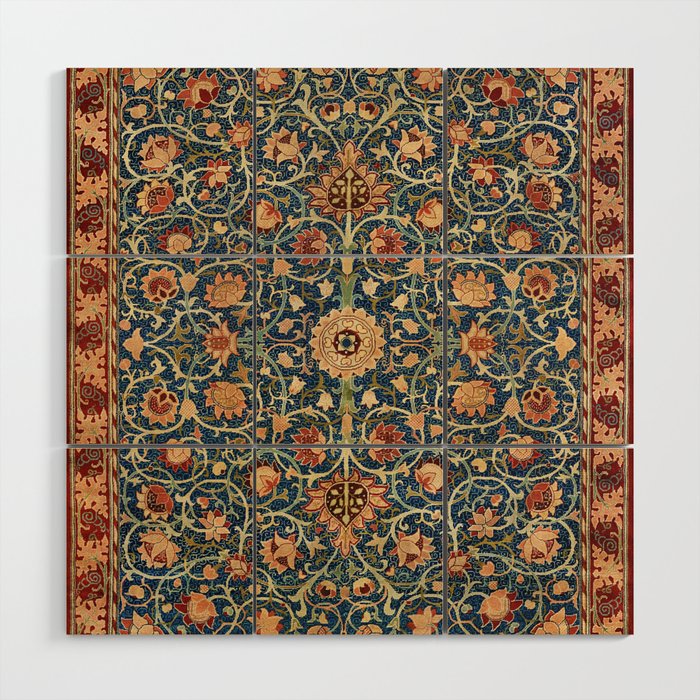 Holland Park Carpet by William Morris (1834-1896) Wood Wall Art