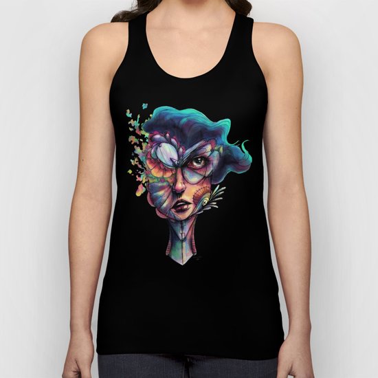 Searching Deep Blue Unisex Tank Top